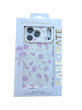 LoveShackFancy x Target – Case-Mate Ribbon Rosa Flora iPhone 17 Pro Max Case wit